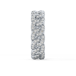 Full Eternity Wedding Band with 1.15 TCW Round Cut Moissanite – Yellow, White, or Rose Gold