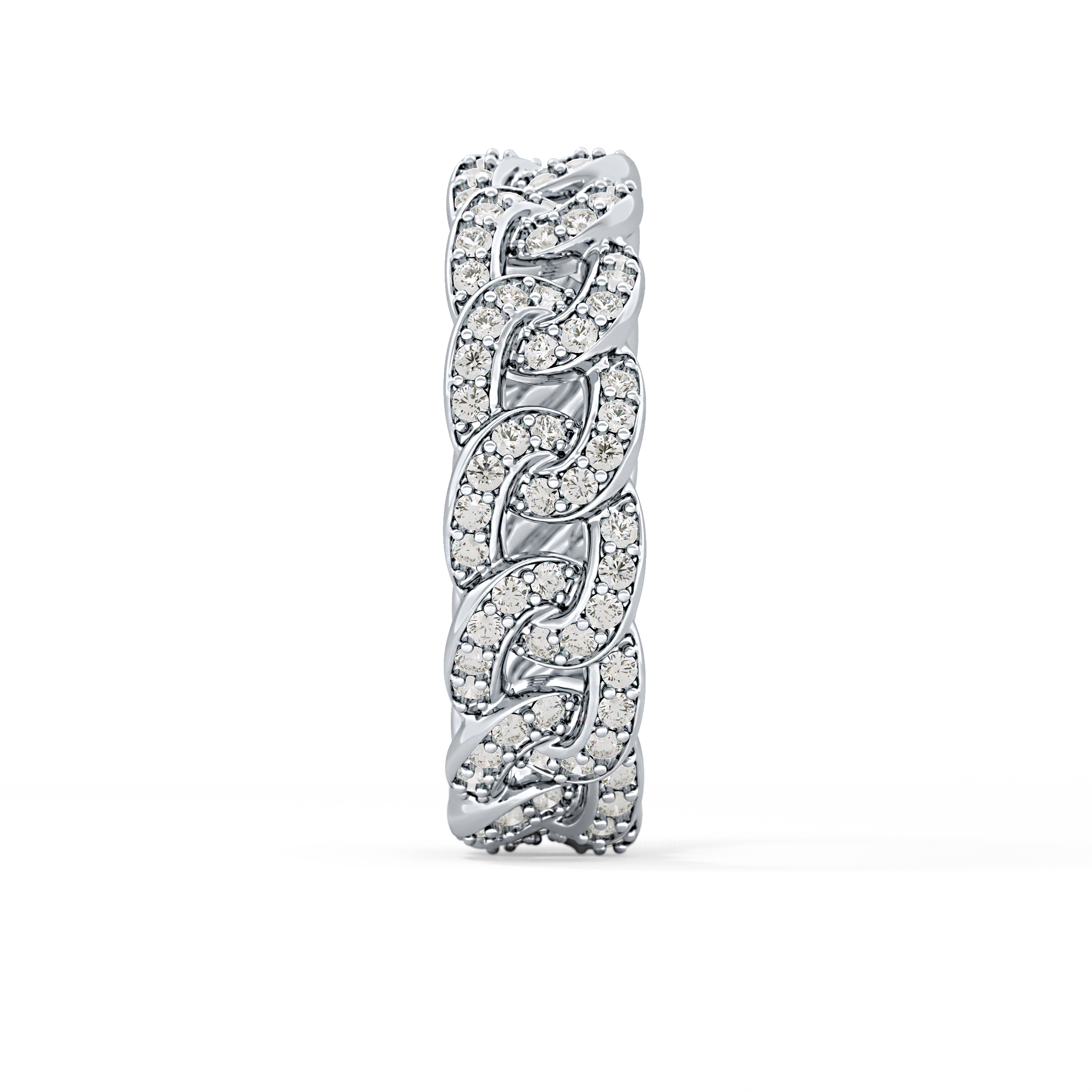 Full Eternity Wedding Band with 1.15 TCW Round Cut Moissanite – Yellow, White, or Rose Gold
