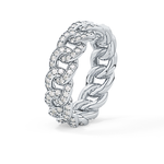 Full Eternity Wedding Band with 1.15 TCW Round Cut Moissanite – Yellow, White, or Rose Gold