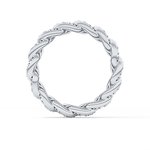 Full Eternity Wedding Band with 1.15 TCW Round Cut Moissanite – Yellow, White, or Rose Gold