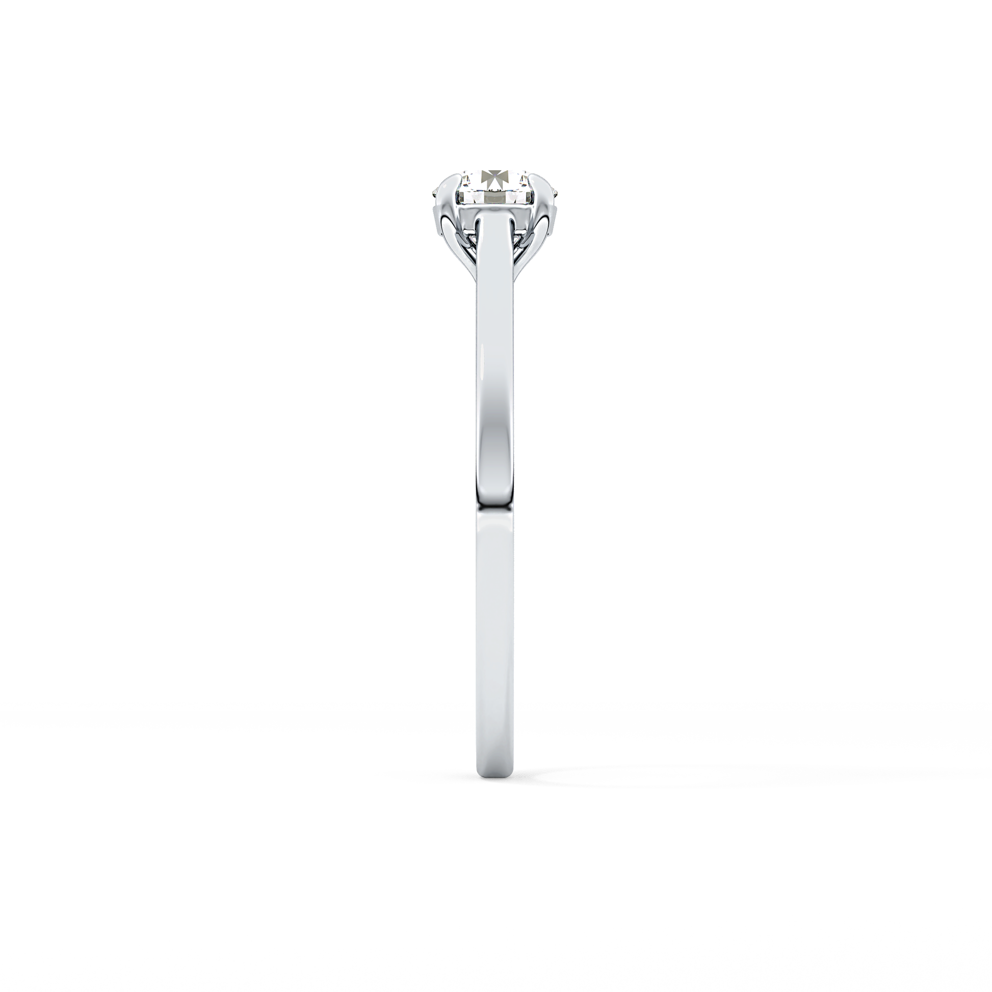 Round Cut 0.47 Carat Moissanite Ring – Solitaire Style in Gold