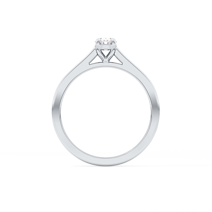 Oval Cut 0.36 Carat Moissanite Ring – Solitaire Style in Gold