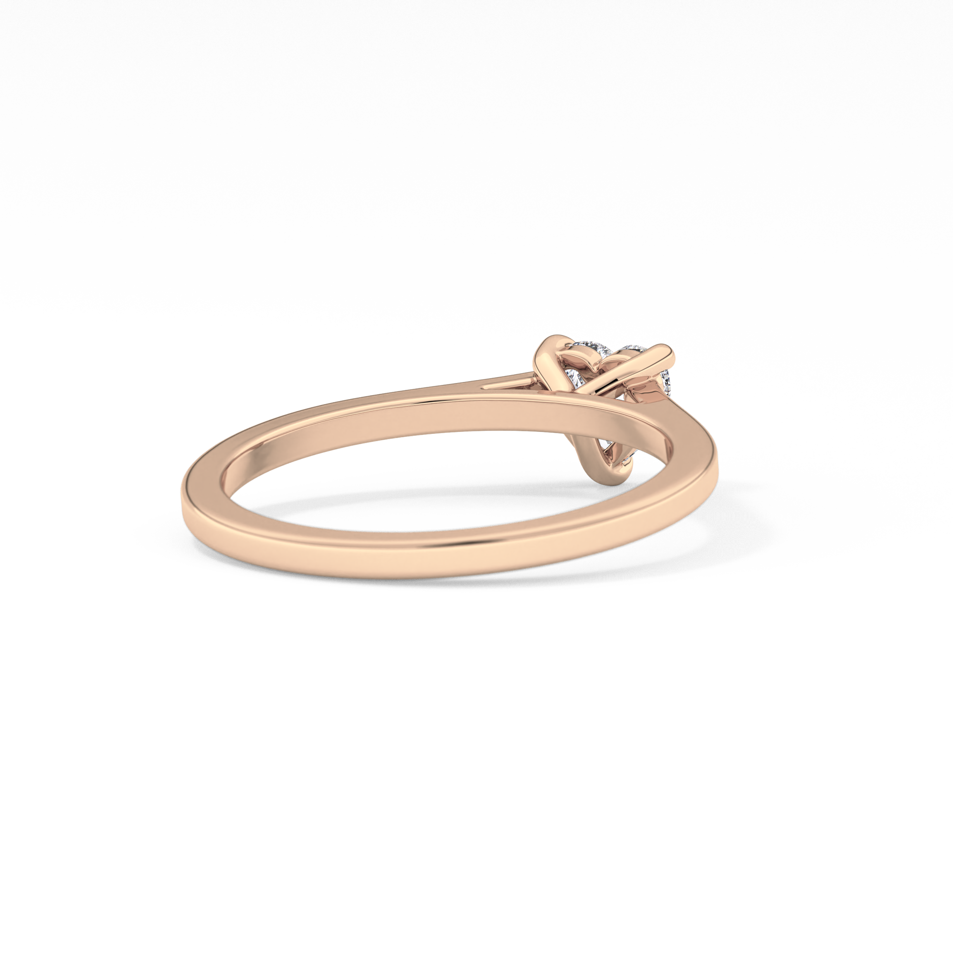 Heart Cut 0.44 Carat Moissanite Ring - Solitaire Setting in Gold
