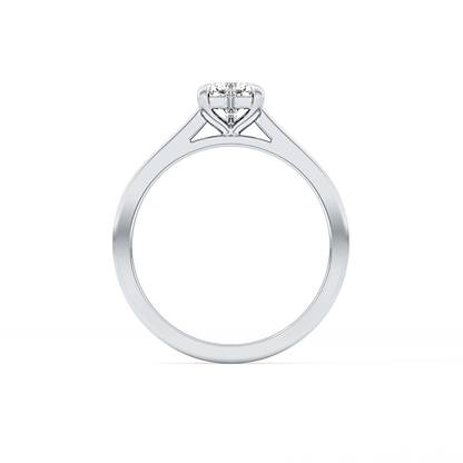 Heart Cut 0.44 Carat Moissanite Ring - Solitaire Setting in Gold
