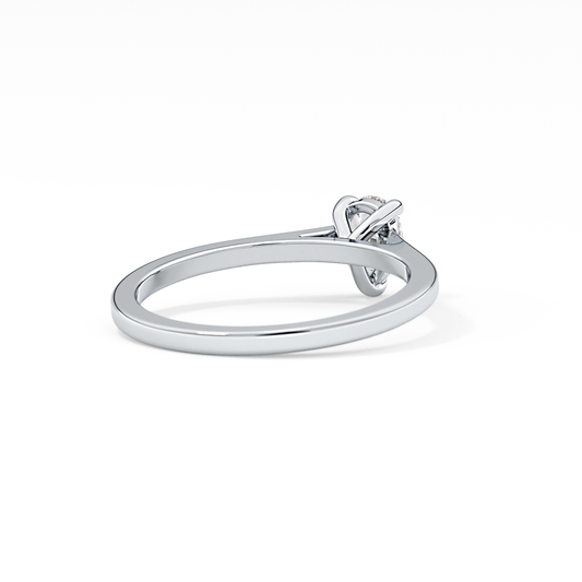 Pear Cut 0.35 Carat Moissanite Ring – Solitaire Style in Gold