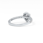 Pear Cut 0.35 Carat Moissanite Ring – Pave Setting in Gold