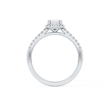 Pear Cut 0.35 Carat Moissanite Ring – Pave Setting in Gold