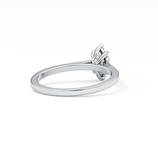Marquise Cut 0.42 Carat Moissanite Ring – Solitaire Style in Gold