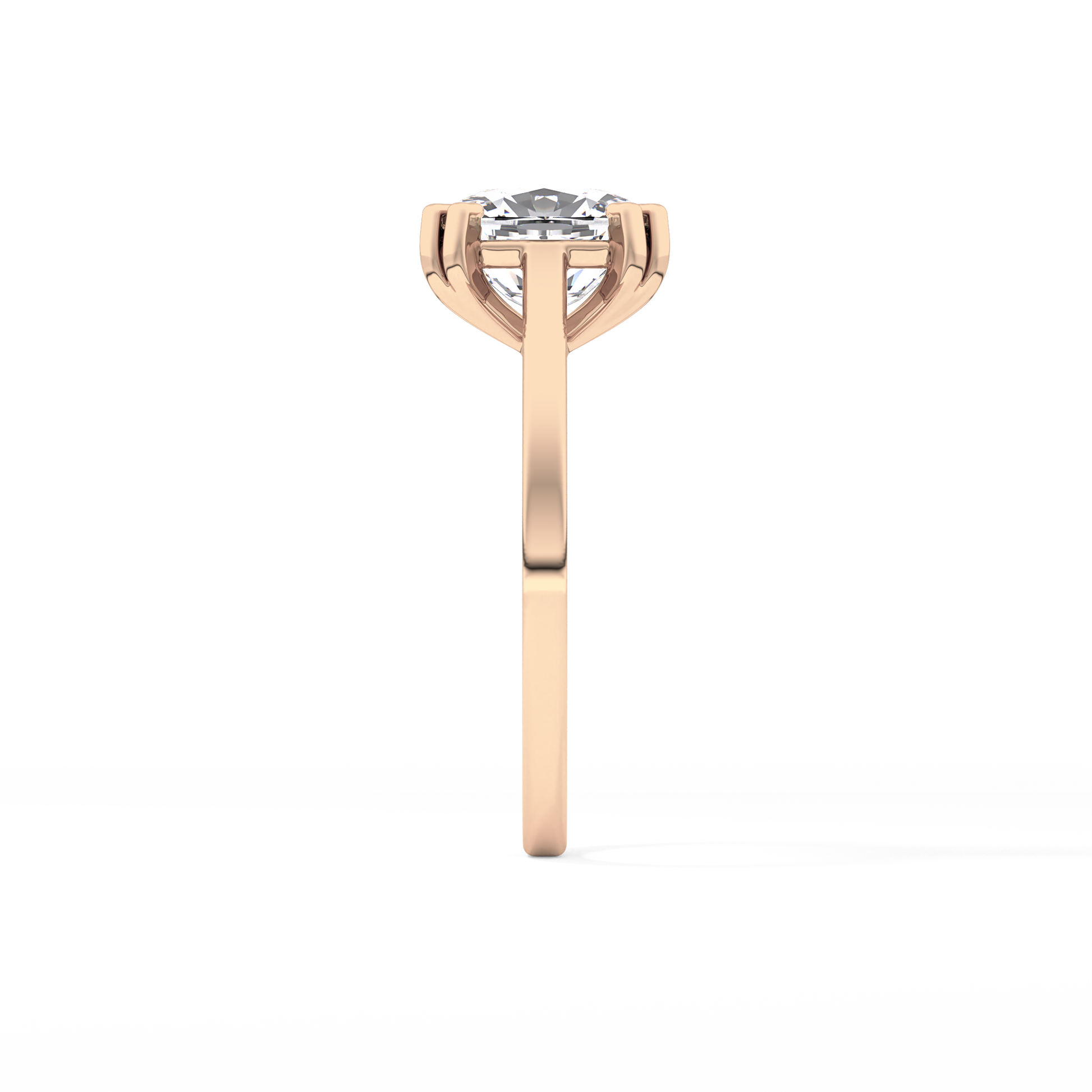 Cushion Cut 2.61 Carat Moissanite Ring – Solitaire Style in Gold