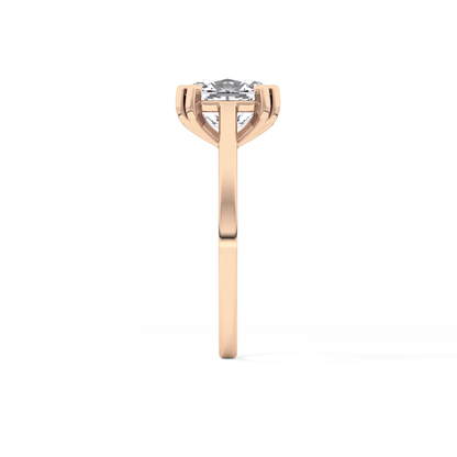 Cushion Cut 2.61 Carat Moissanite Ring – Solitaire Style in Gold
