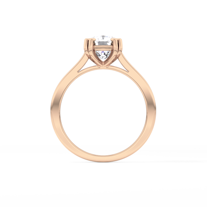 Cushion Cut 2.61 Carat Moissanite Ring – Solitaire Style in Gold