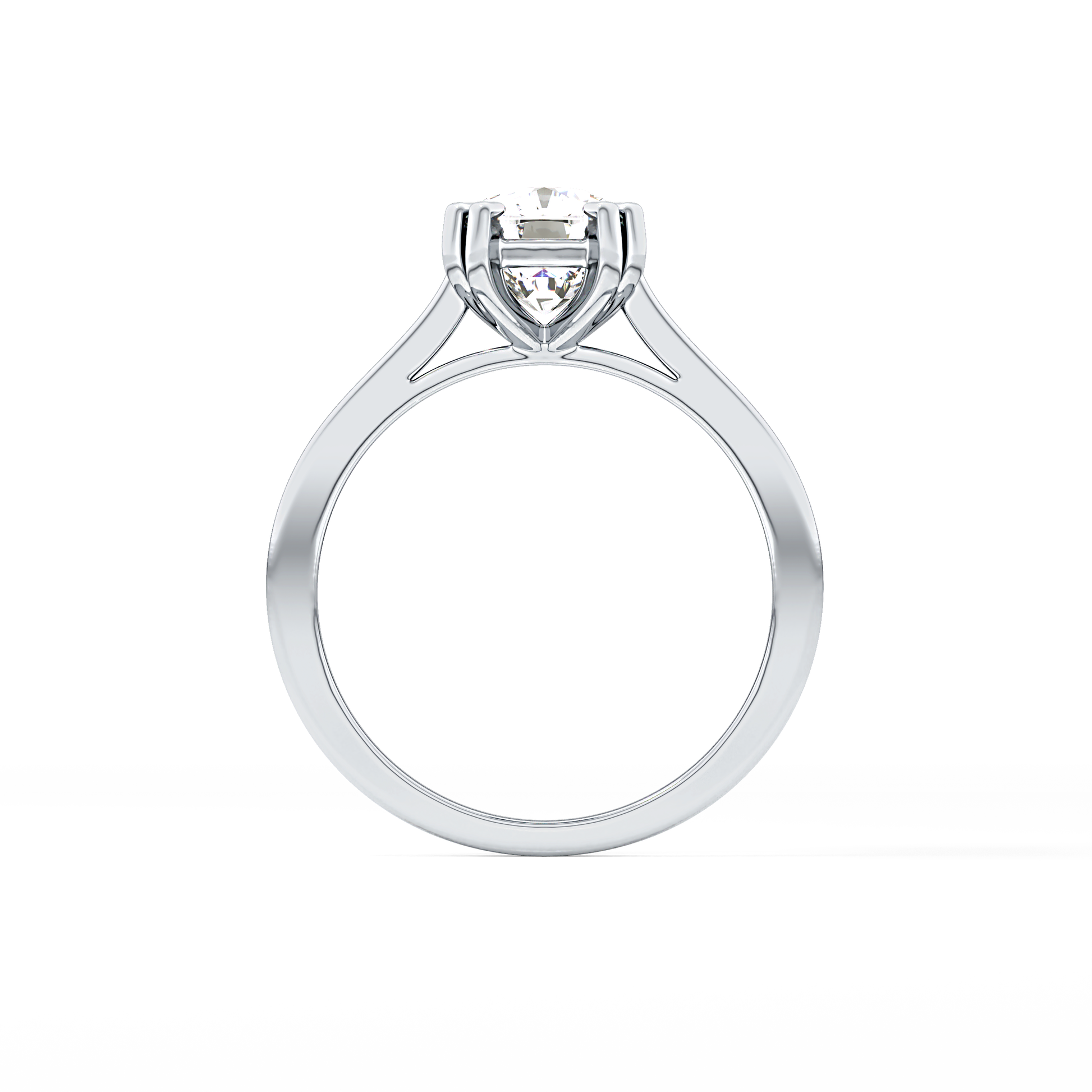 Cushion Cut 2.61 Carat Moissanite Ring – Solitaire Style in Gold