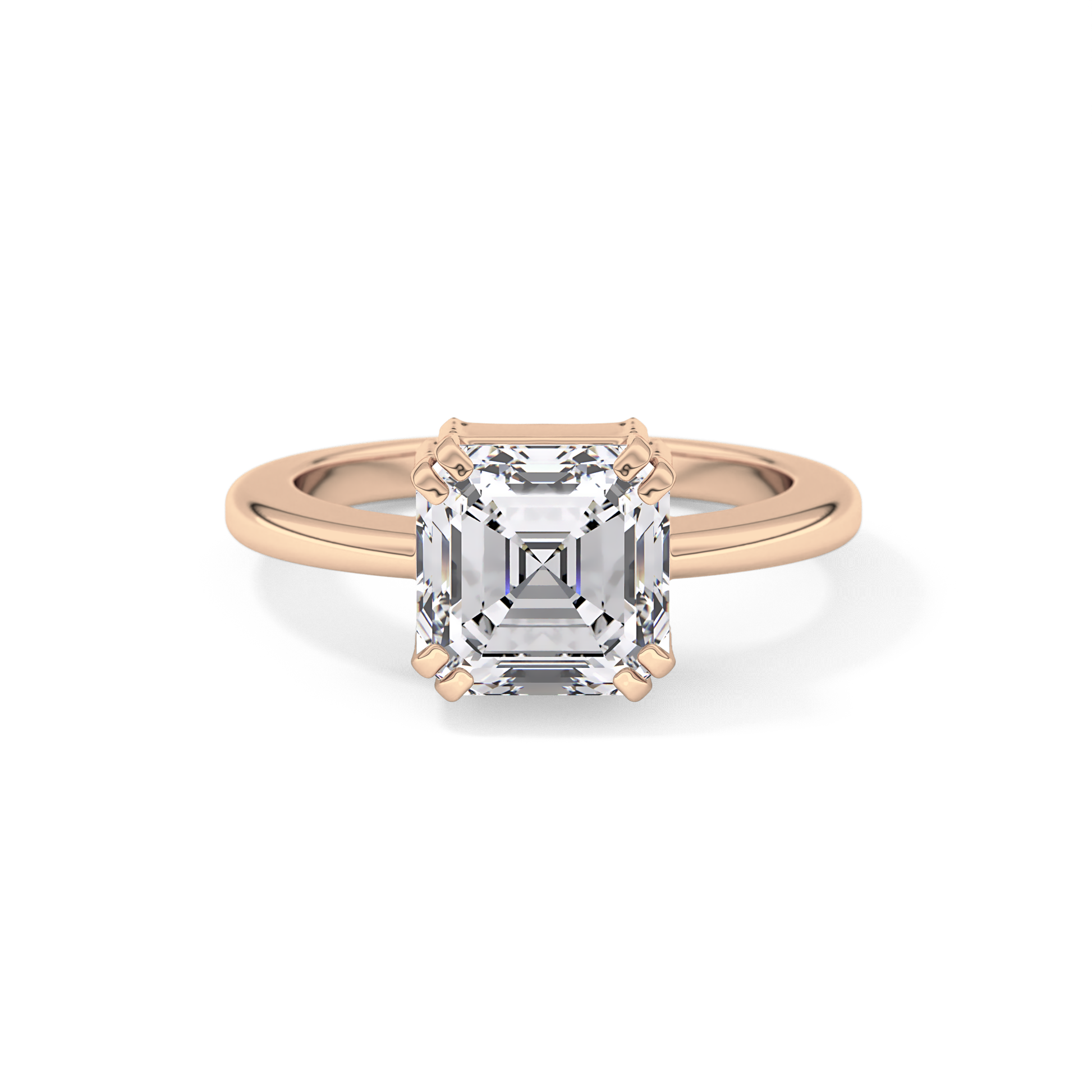 Emerald Cut 2.9 Carat Moissanite Ring – Solitaire Style in Gold