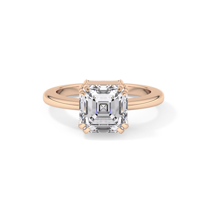 Emerald Cut 2.9 Carat Moissanite Ring – Solitaire Style in Gold