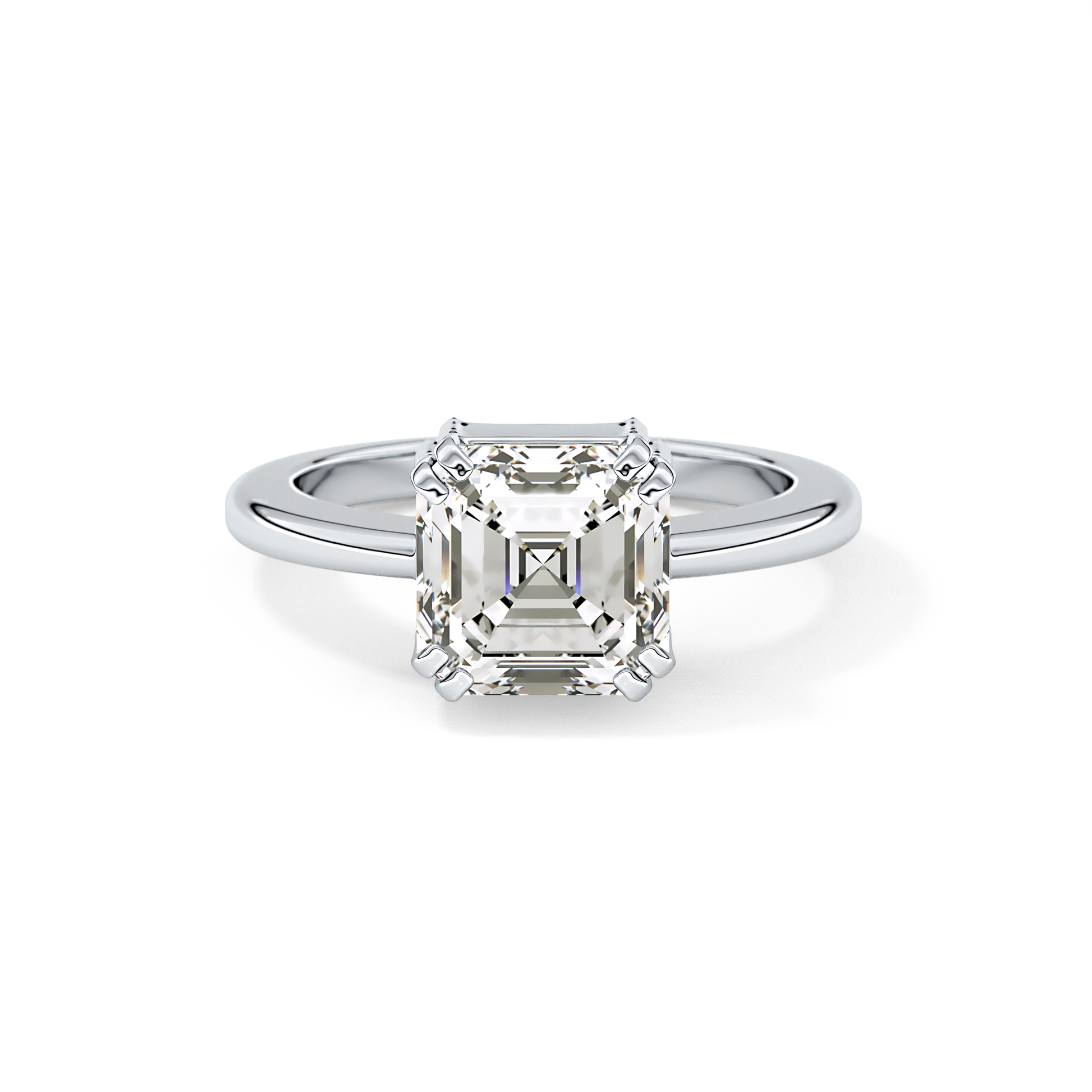 Emerald Cut 2.9 Carat Moissanite Ring – Solitaire Style in Gold