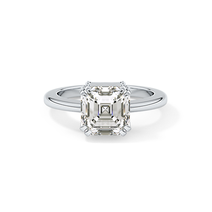 Emerald Cut 2.9 Carat Moissanite Ring – Solitaire Style in Gold