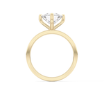 Trillion Curved Cut 2.07 Carat Moissanite Ring – Solitaire Style in Gold