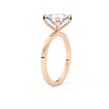 Trillion Curved Cut 2.07 Carat Moissanite Ring – Solitaire Style in Gold