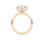 Trillion Curved Cut 2.07 Carat Moissanite Ring – Solitaire Style in Gold