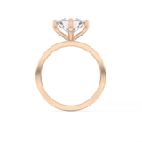 Trillion Curved Cut 2.07 Carat Moissanite Ring – Solitaire Style in Gold