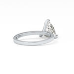 Trillion Curved Cut 2.07 Carat Moissanite Ring – Solitaire Style in Gold