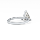 Trillion Curved Cut 2.07 Carat Moissanite Ring – Solitaire Style in Gold
