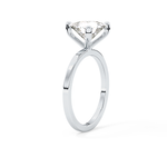 Trillion Curved Cut 2.07 Carat Moissanite Ring – Solitaire Style in Gold