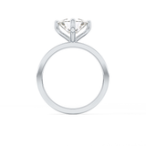 Trillion Curved Cut 2.07 Carat Moissanite Ring – Solitaire Style in Gold