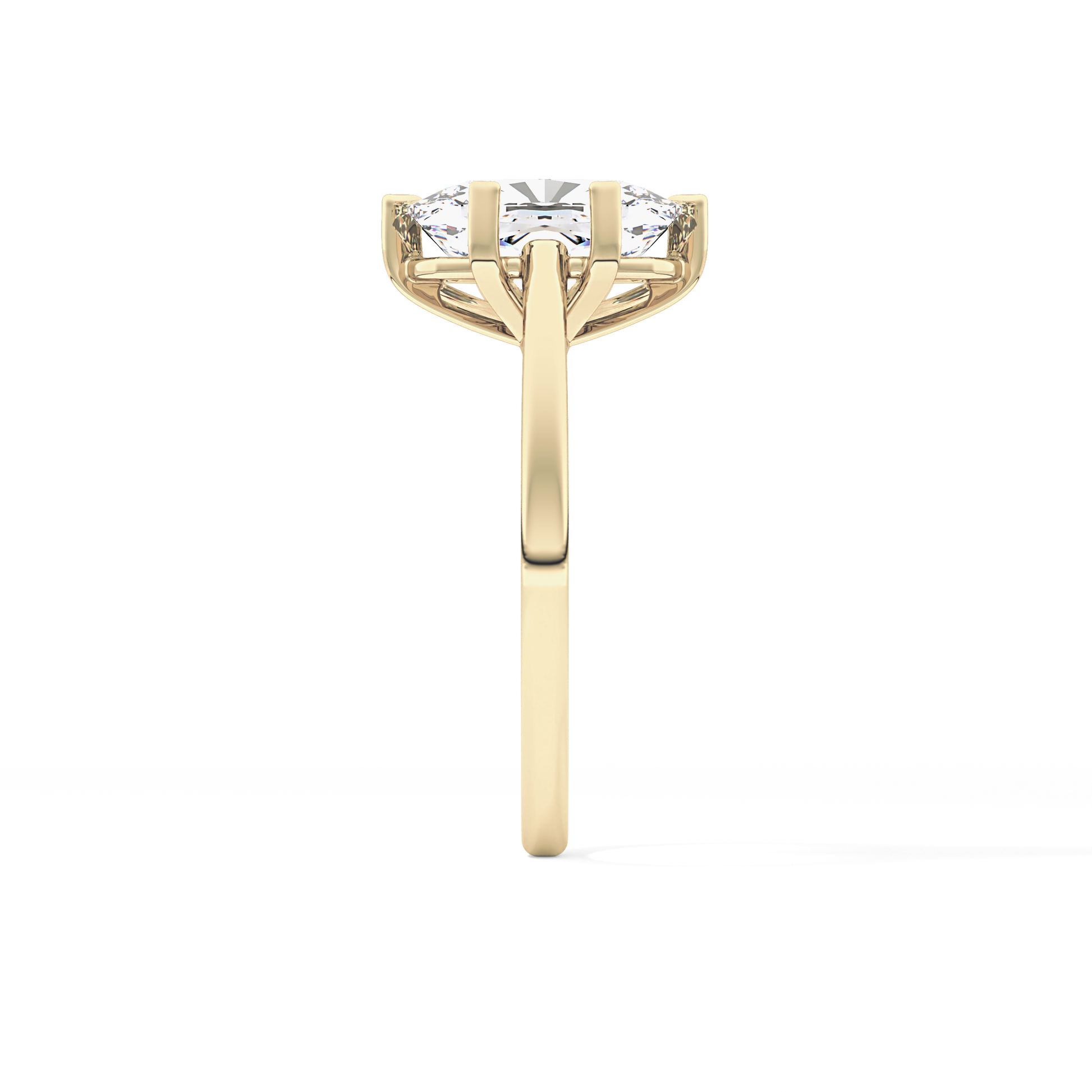 Cushion Cut 2.23 Carat Moissanite Ring – Solitaire Style in Gold