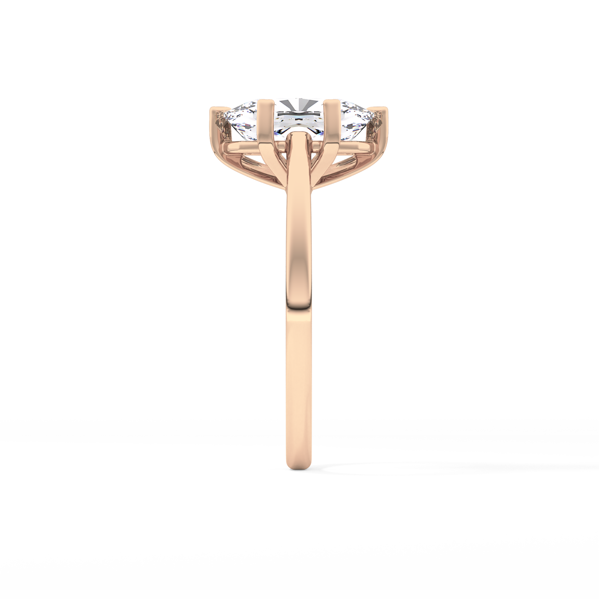 Cushion Cut 2.23 Carat Moissanite Ring – Solitaire Style in Gold