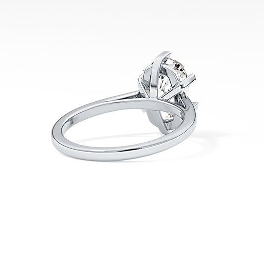 Cushion Cut 2.23 Carat Moissanite Ring – Solitaire Style in Gold