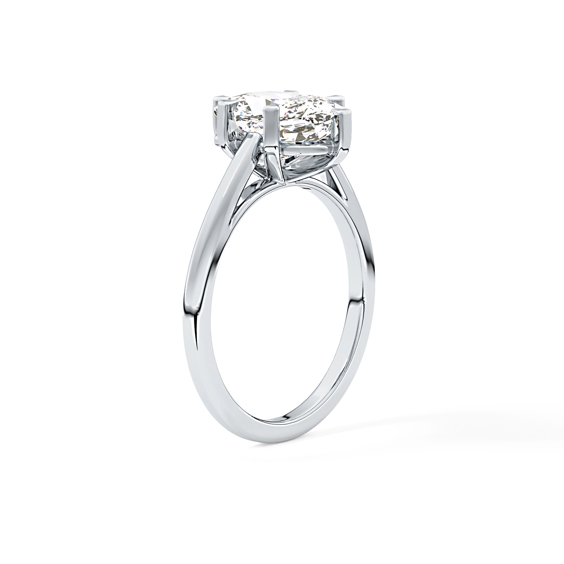 Cushion Cut 2.23 Carat Moissanite Ring – Solitaire Style in Gold