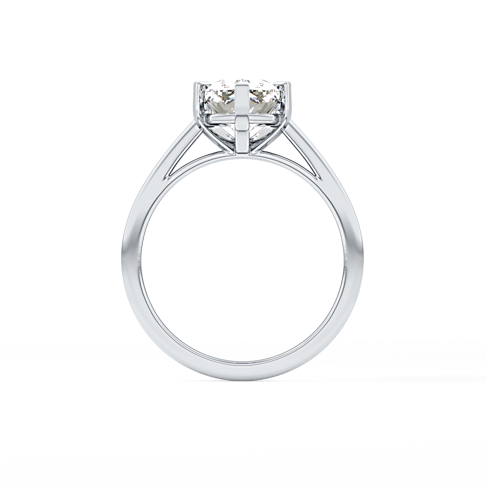 Cushion Cut 2.23 Carat Moissanite Ring – Solitaire Style in Gold