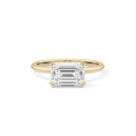 Emerald Cut 1.96 Carat Moissanite Ring – Solitaire Style in Gold