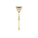 Emerald Cut 1.96 Carat Moissanite Ring – Solitaire Style in Gold