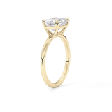 Emerald Cut 1.96 Carat Moissanite Ring – Solitaire Style in Gold