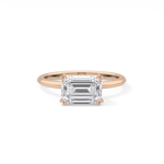 Emerald Cut 1.96 Carat Moissanite Ring – Solitaire Style in Gold