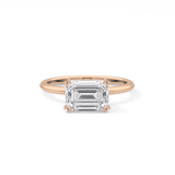 Emerald Cut 1.96 Carat Moissanite Ring – Solitaire Style in Gold