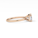 Emerald Cut 1.96 Carat Moissanite Ring – Solitaire Style in Gold