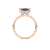 Emerald Cut 1.96 Carat Moissanite Ring – Solitaire Style in Gold