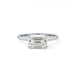 Emerald Cut 1.96 Carat Moissanite Ring – Solitaire Style in Gold