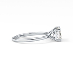 Emerald Cut 1.96 Carat Moissanite Ring – Solitaire Style in Gold