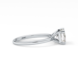 Emerald Cut 1.96 Carat Moissanite Ring – Solitaire Style in Gold