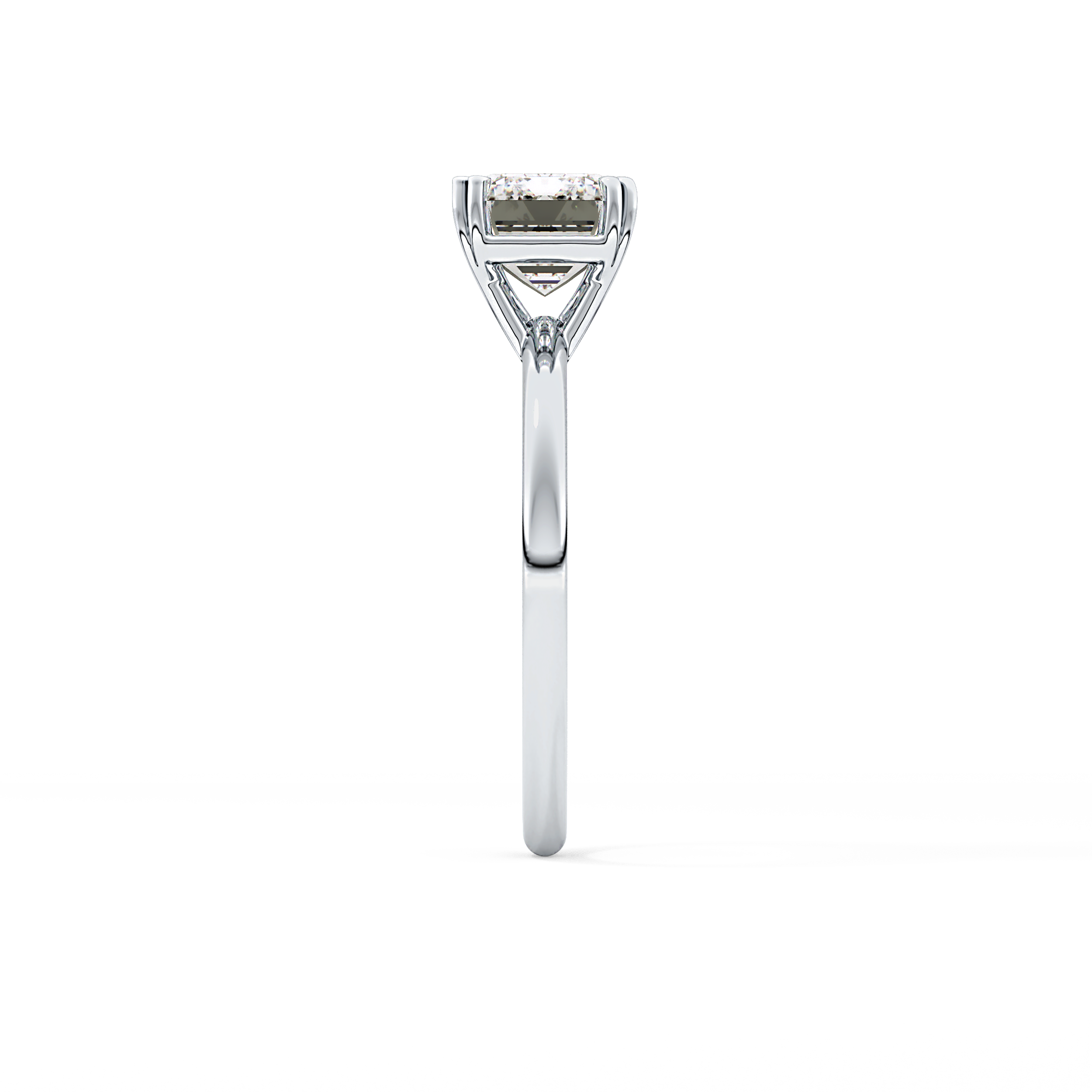 Emerald Cut 1.96 Carat Moissanite Ring – Solitaire Style in Gold