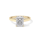 Radiant Cut 2.78 Carat Moissanite Ring – Solitaire Style in Gold