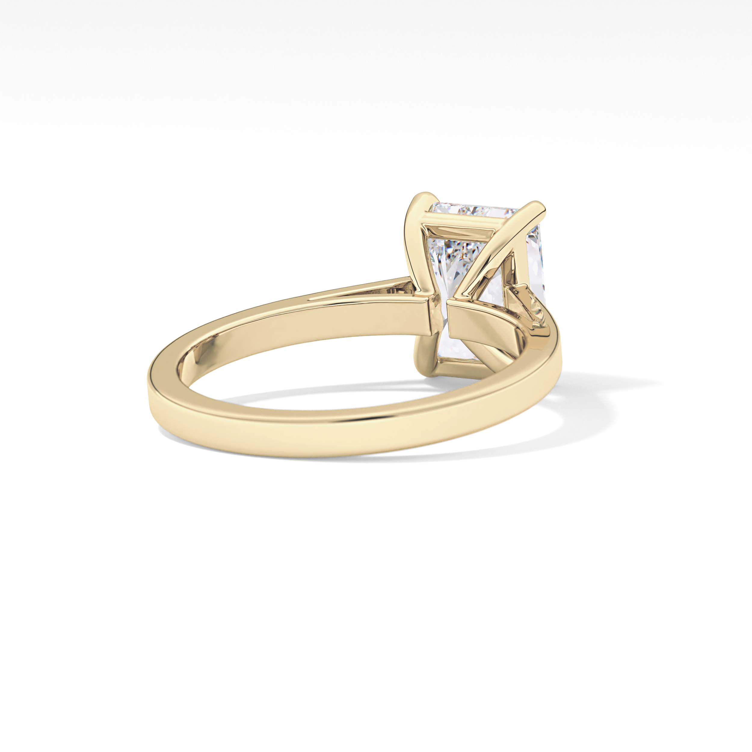 Radiant Cut 2.78 Carat Moissanite Ring – Solitaire Style in Gold