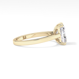 Radiant Cut 2.78 Carat Moissanite Ring – Solitaire Style in Gold