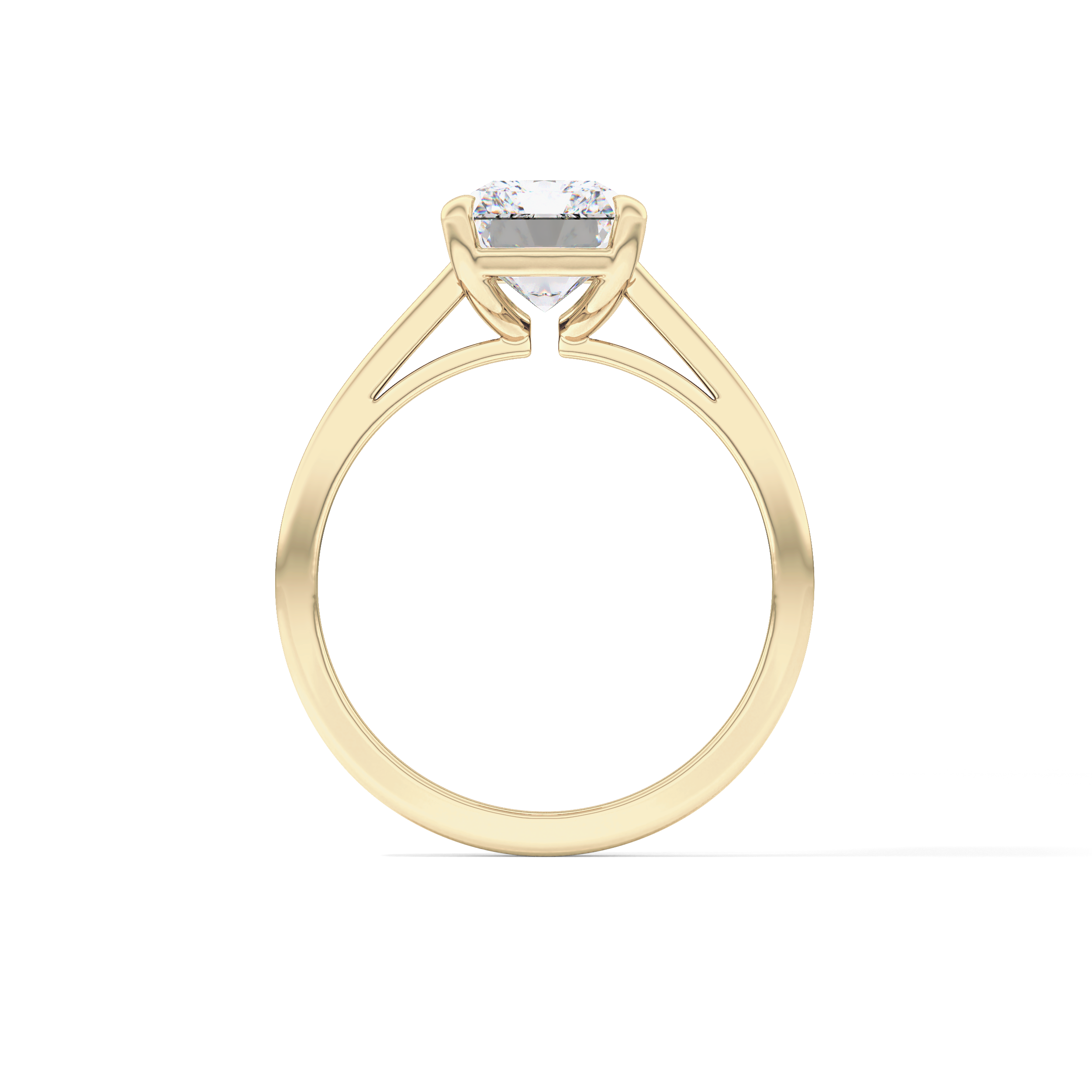 Radiant Cut 2.78 Carat Moissanite Ring – Solitaire Style in Gold