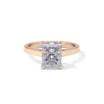 Radiant Cut 2.78 Carat Moissanite Ring – Solitaire Style in Gold