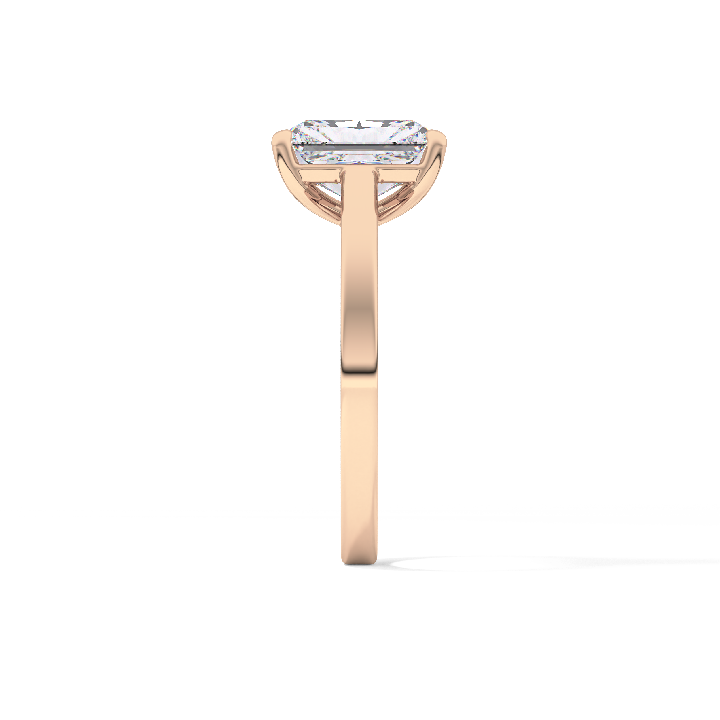 Radiant Cut 2.78 Carat Moissanite Ring – Solitaire Style in Gold